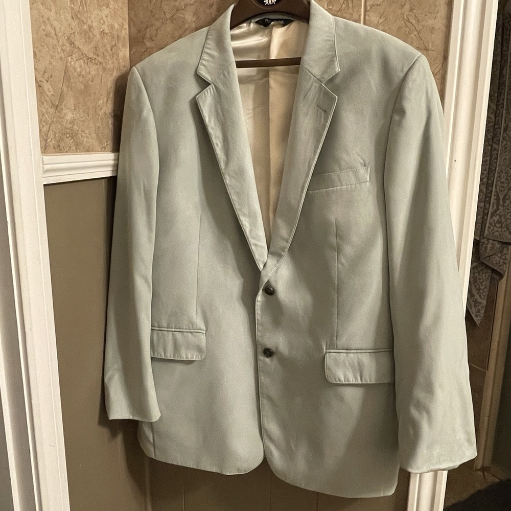 Jos A Bank Mint Green Blazer Suit Coat‎ Jacket Men's Size 44L